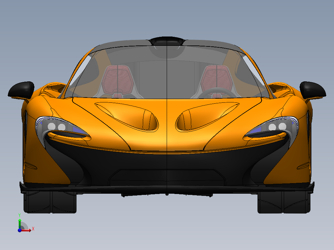 迈凯伦 mclaren p1 SW STP前视图