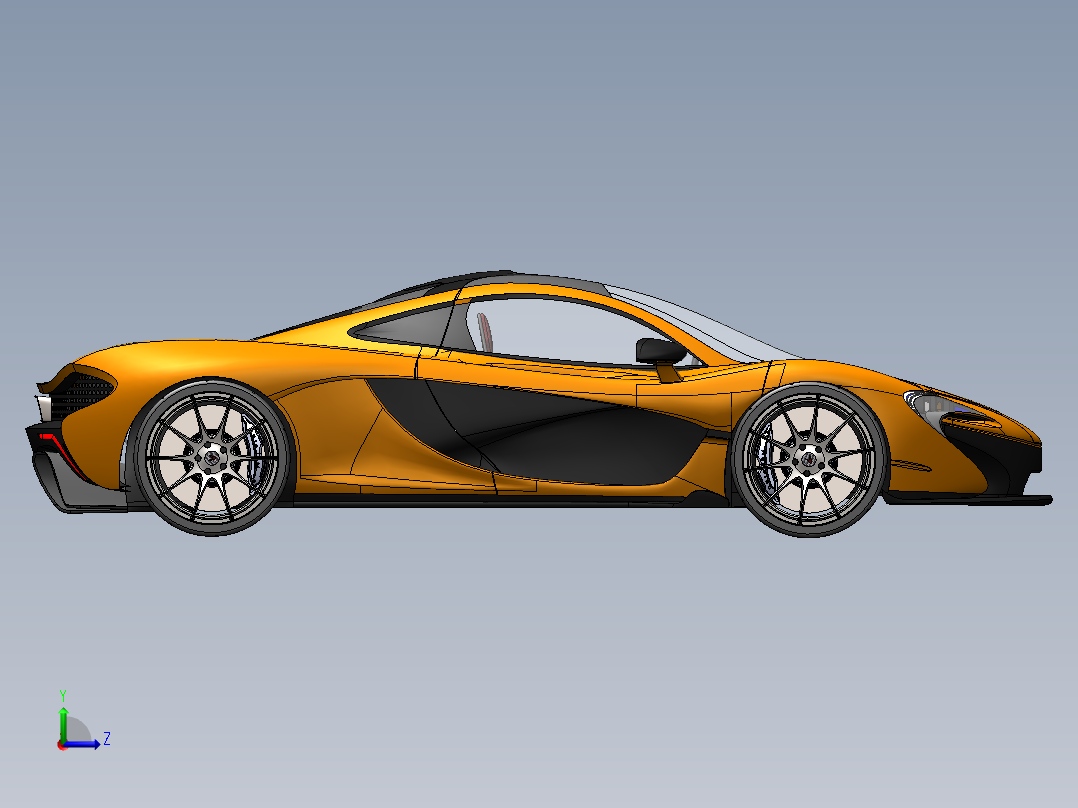 迈凯伦 mclaren p1 SW STP左视图