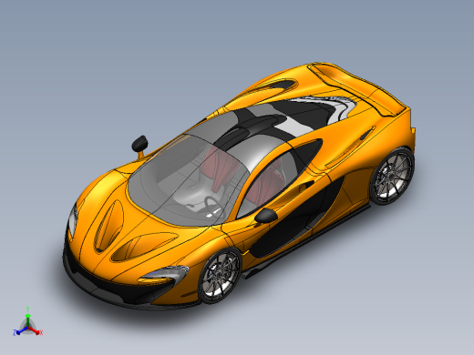 迈凯伦 mclaren p1 SW STP正等轴测缩略图