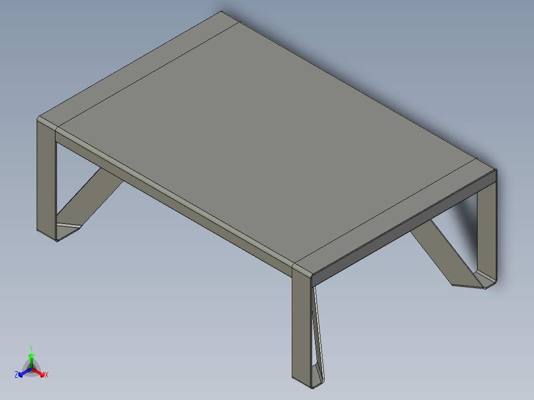 咖啡桌1正等轴测图