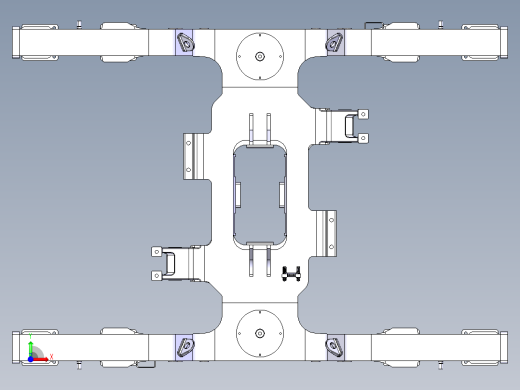 动车构架和横梁前视缩略图