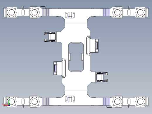动车构架和横梁后视缩略图