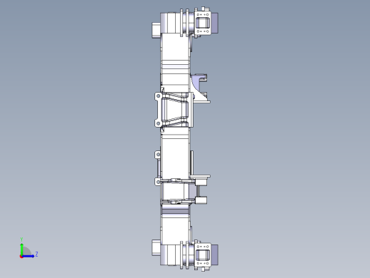 动车构架和横梁左视缩略图