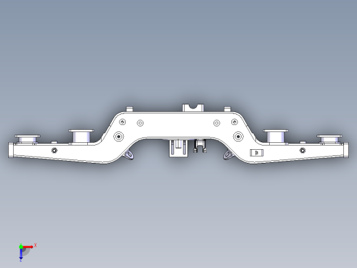 动车构架和横梁俯视缩略图