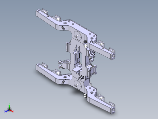 动车构架和横梁正等轴测缩略图