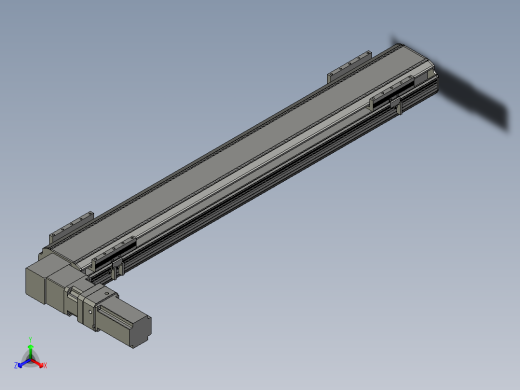 直线模组LHB17-L40-S1000-L(B)设计图纸
