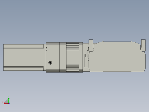 直线模组LHB17-L40-S1000-L(B)设计图纸后视缩略图