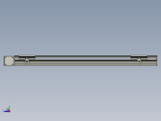 直线模组LHB17-L40-S1000-L(B)设计图纸右视缩略图