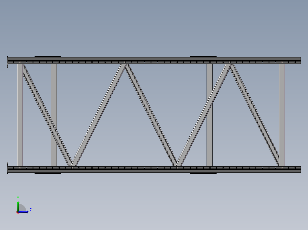库房货架左视图