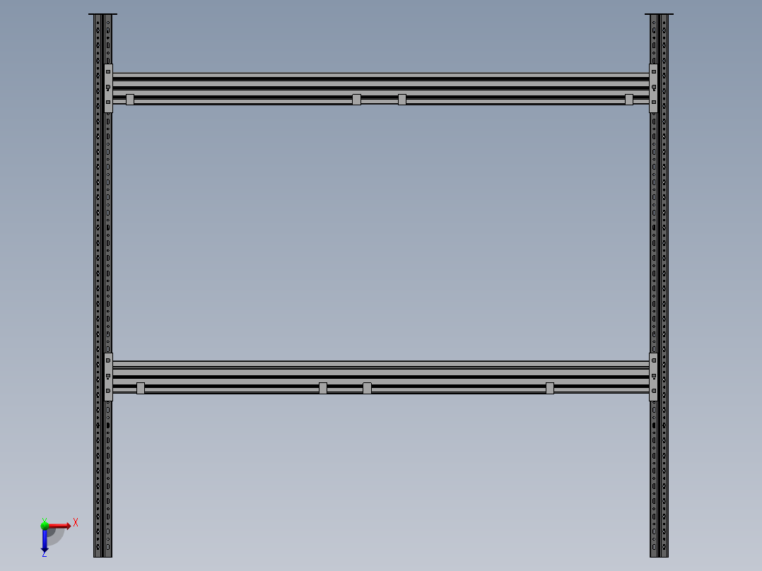库房货架俯视图