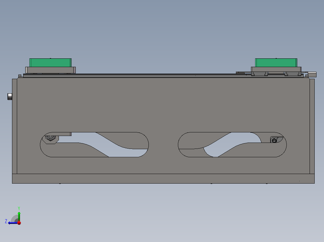 电动双工位切换机构右视图