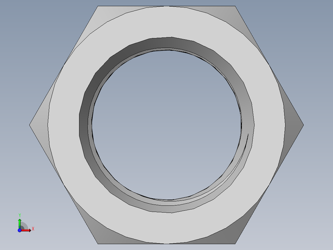 DIN 934 螺母-M90 Nut.SLDPRT前视图