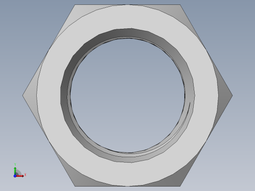 DIN 934 螺母-M90 Nut.SLDPRT前视缩略图