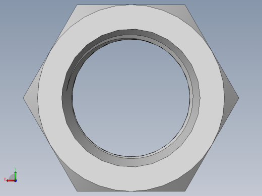 DIN 934 螺母-M90 Nut.SLDPRT后视缩略图