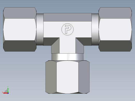 卡套式工业通用硬管接头EO_Union_tee_T08SCF后视缩略图