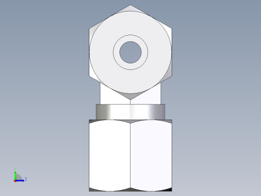 卡套式工业通用硬管接头EO_Union_tee_T08SCF左视缩略图