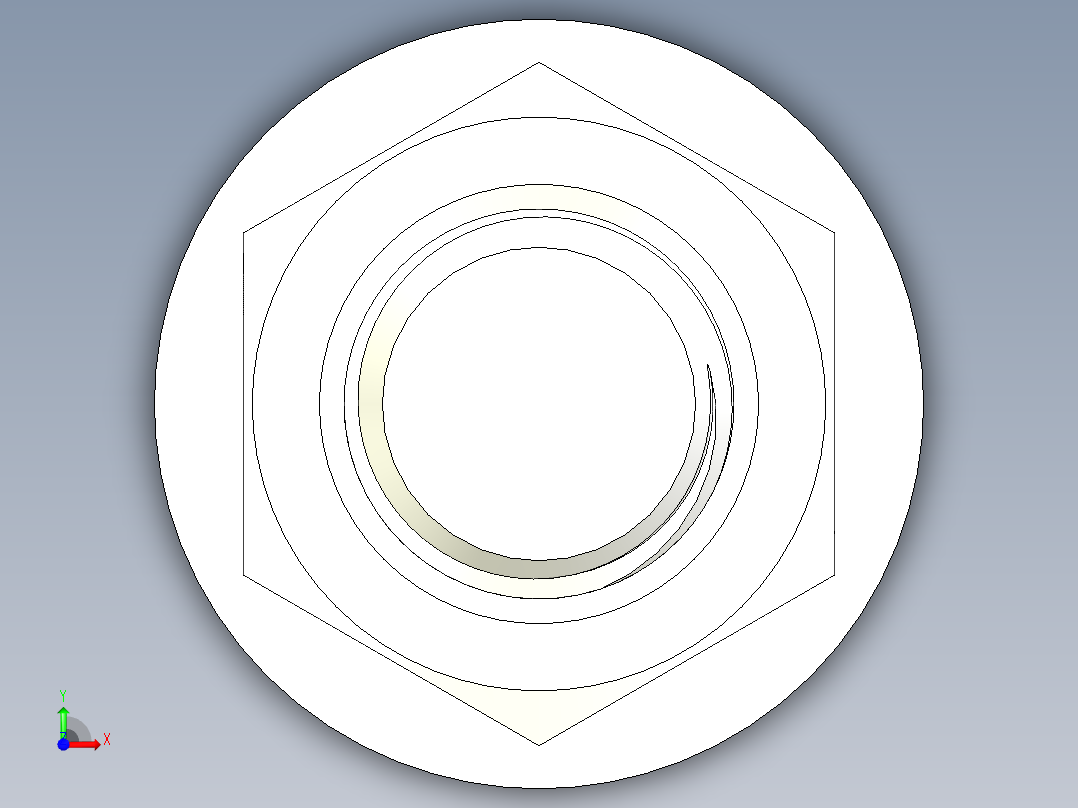 螺栓和螺母-M56 X 5.5前视图