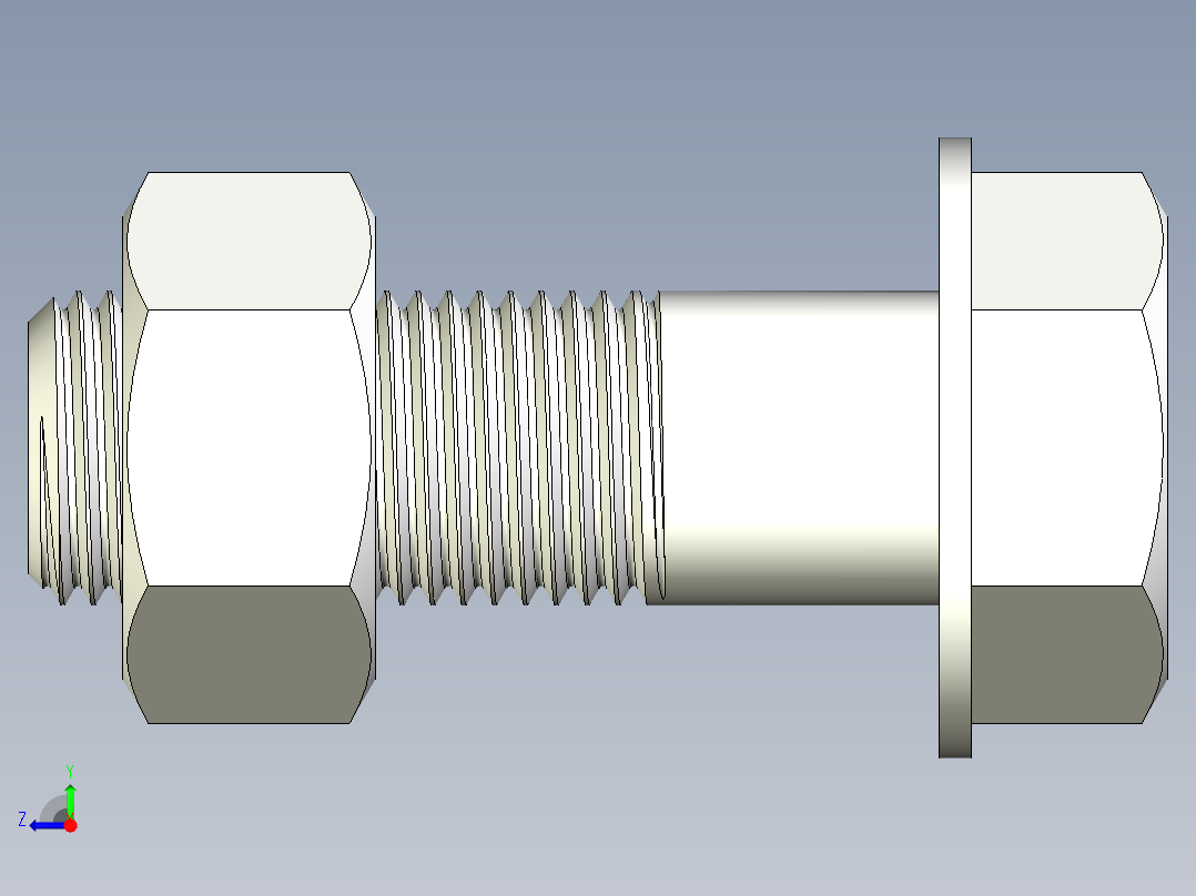 螺栓和螺母-M56 X 5.5右视图