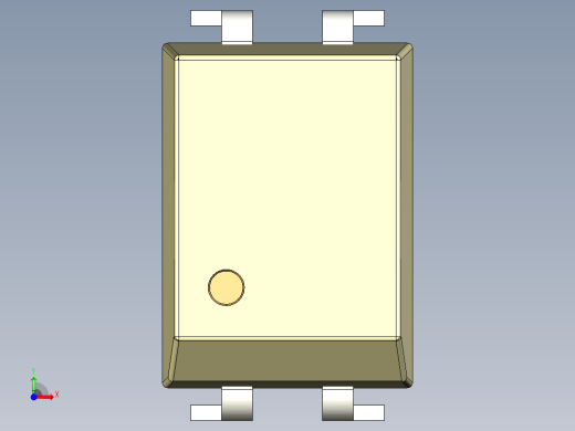 光电元件封装-DIP4-OC-YL前视缩略图