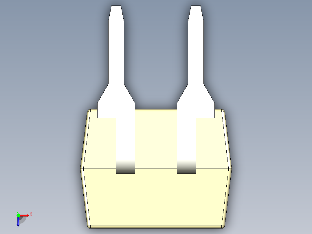 光电元件封装-DIP4-OC-YL俯视图