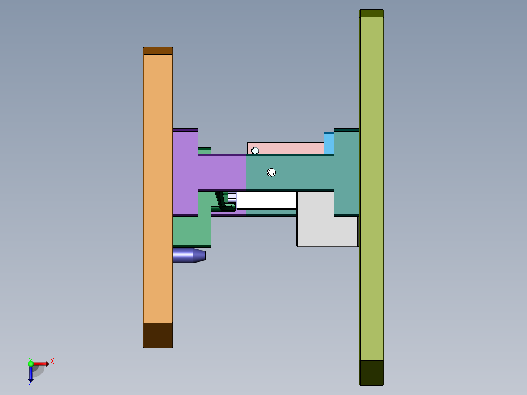 热熔治具3俯视图