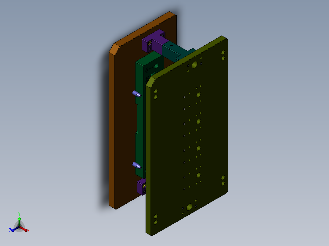热熔治具3正等轴测图