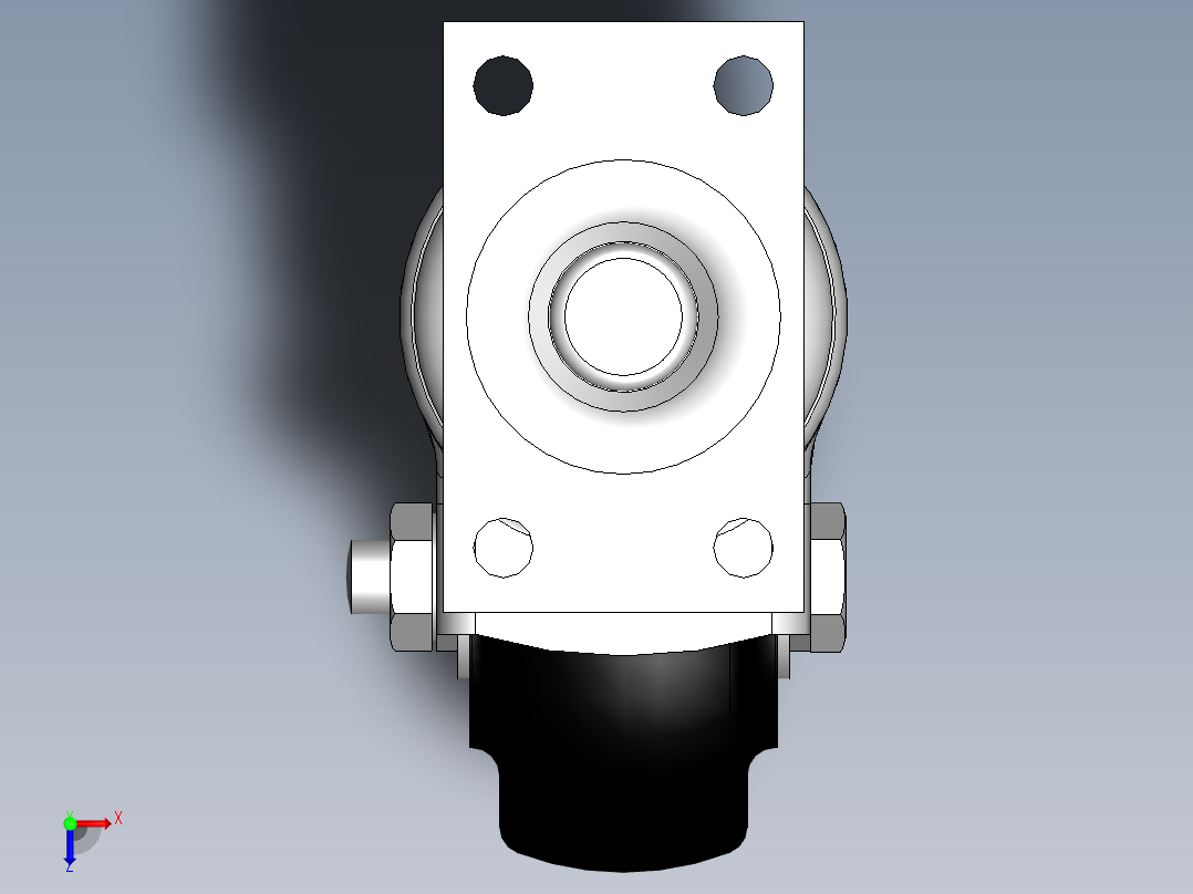 科顺脚轮Colson-1_02266_45俯视图