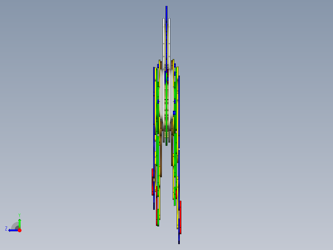 机械马结构3D右视图