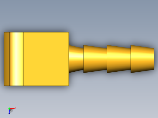 倒齿式工业管接头Hose Barb 90Deg Elbow to Male Pipe 129HB-3-2俯视缩略图