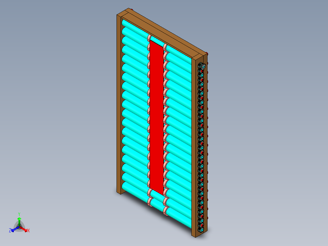 滚筒流水线(1)正等轴测图