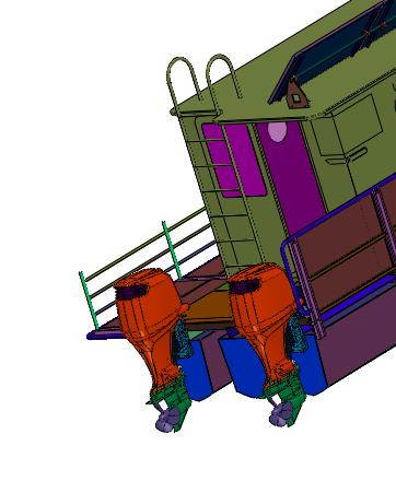 钓鱼爱好者的水上船屋