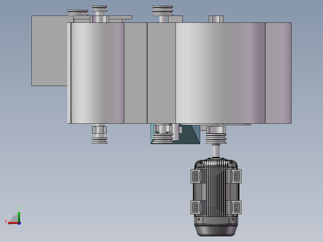 秸秆打包机 三维图纸 和 说明书后视图