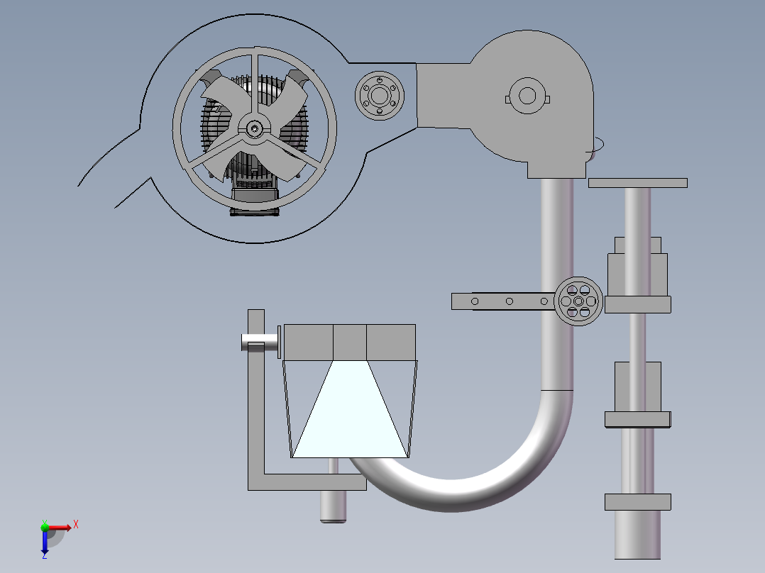 秸秆打包机 三维图纸 和 说明书俯视图