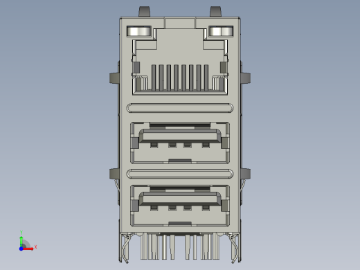 带局域网的双USB前视缩略图