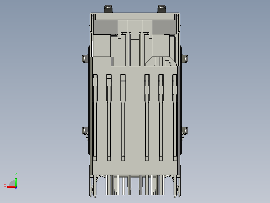 带局域网的双USB后视图