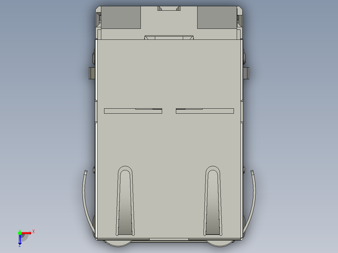 带局域网的双USB俯视图