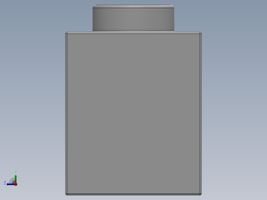 乐高机械组积木（横梁）-370101 White Technic Brick 1 x 4 with Holes右视缩略图