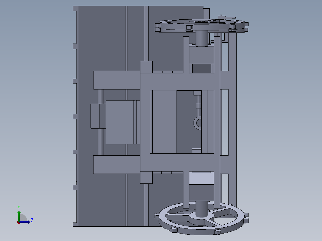 水稻插秧机左视图