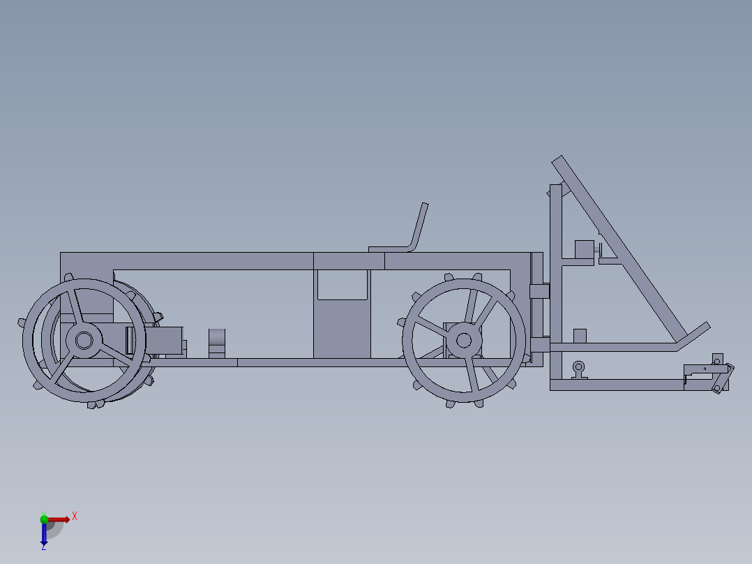 水稻插秧机俯视图