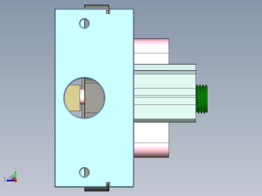 siva-aim-CNC1笔记本CNC工装夹具三维模型右视缩略图