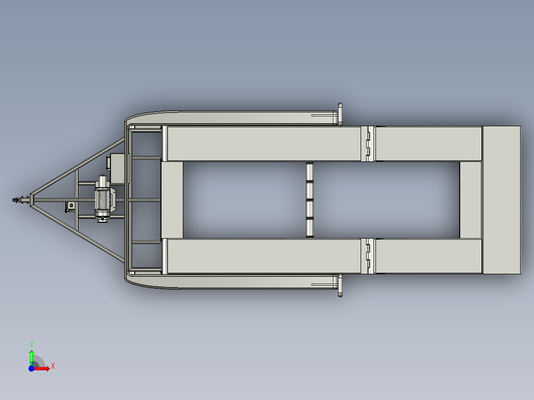 挂车拖车catfish-portable-trailer STP(1)前视图