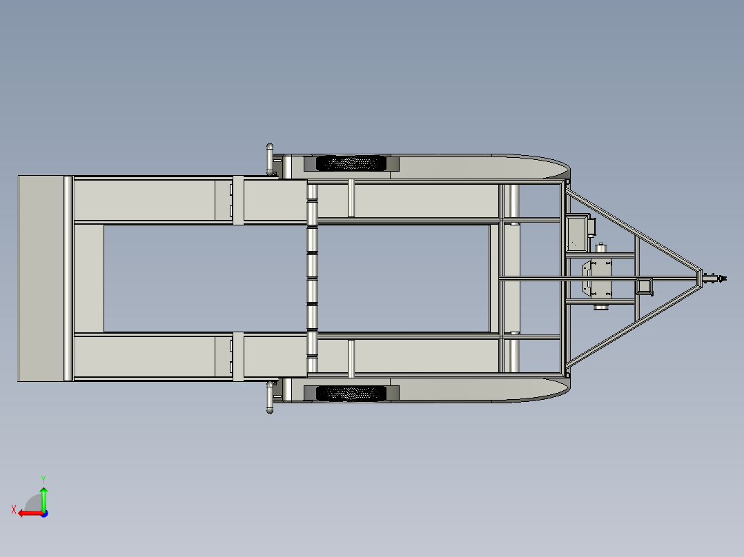 挂车拖车catfish-portable-trailer STP(1)后视图