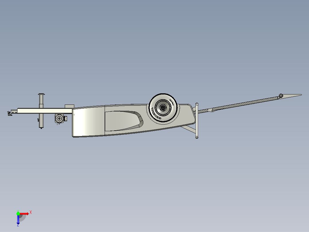 挂车拖车catfish-portable-trailer STP(1)俯视图