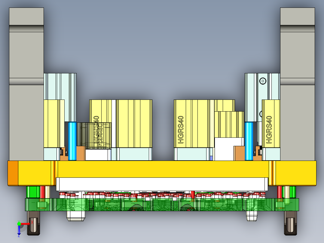 MACH-C-笔记本CNC工装夹具三维模型CNC9攻牙-200825俯视图