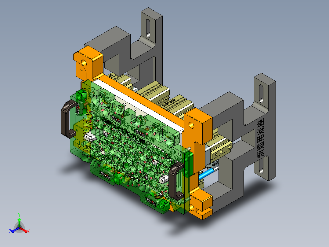MACH-C-笔记本CNC工装夹具三维模型CNC9攻牙-200825正等轴测图