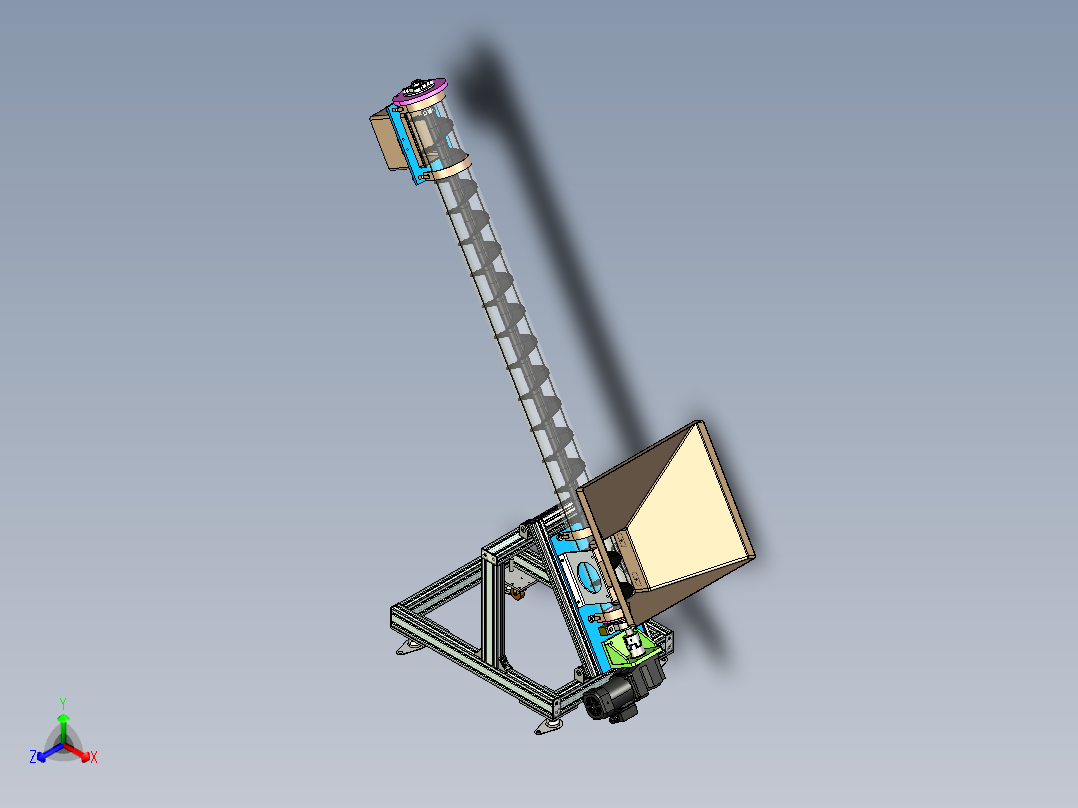 螺旋输送机概念设计3D