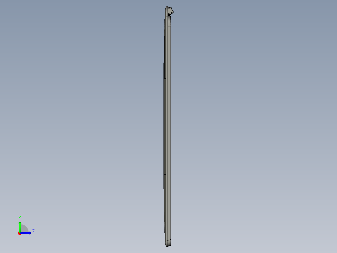 冲压件平板外壳铣外形UG编程程序模型左视图