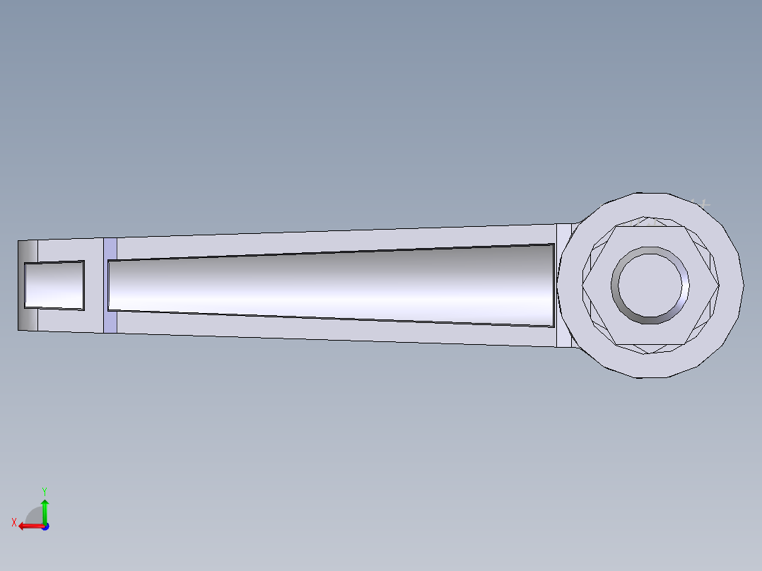手调手柄(B型) M8×3001后视图