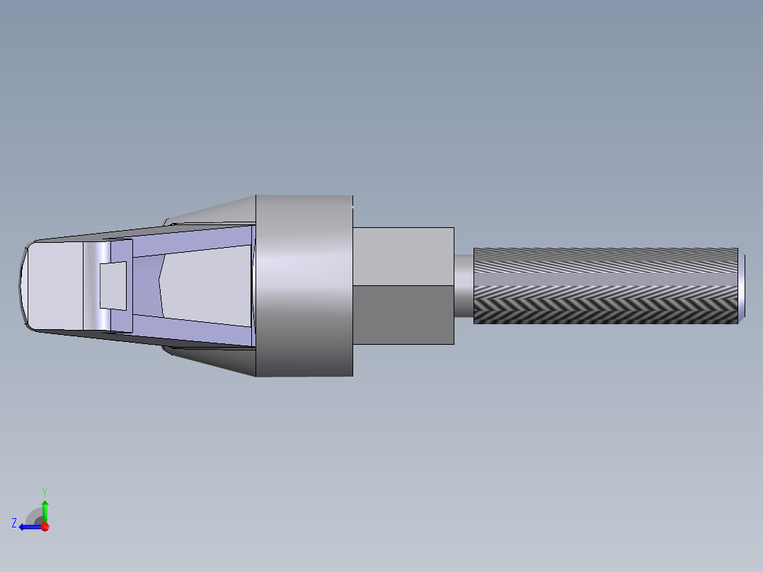 手调手柄(B型) M8×3001右视图