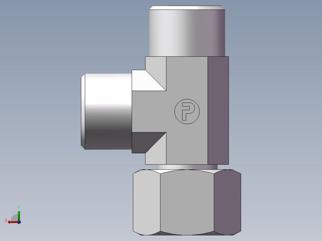 CC+CD 三通组合接头、CD-18后视图